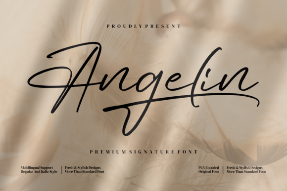 Angelin: A Magical Script Font