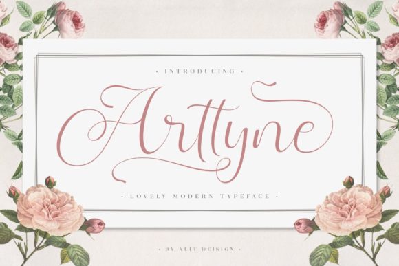 Arttyne: A Flowing Script Font for Web Design
