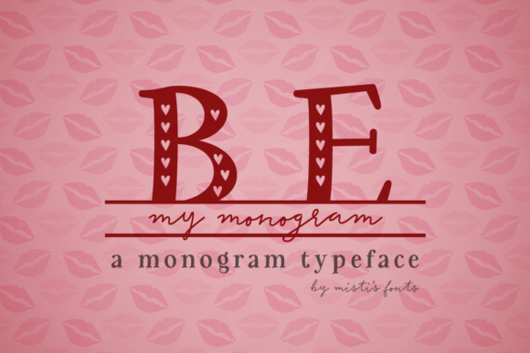 Be My Monogram Font for Creative Projects