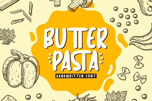 Butter Pasta Font for Web Design