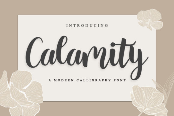 Calamity: A Stylish Script Font