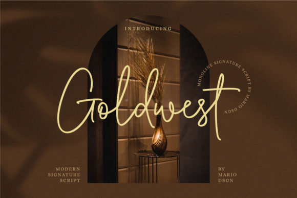 Goldwest: Luxurious Script Font