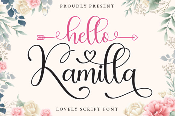 Hello Kamilla: A Script Font for Creative Makers