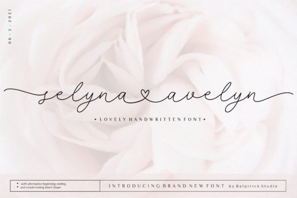Selyna Avelyn: A Handwritten Font for Creative Projects