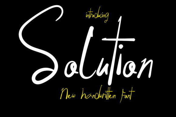Solution: A Chic Script Font